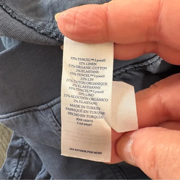 Faherty Arlie Shorts Tencel Linen Cotton Blend. Size Large. - Picture 9 of 9